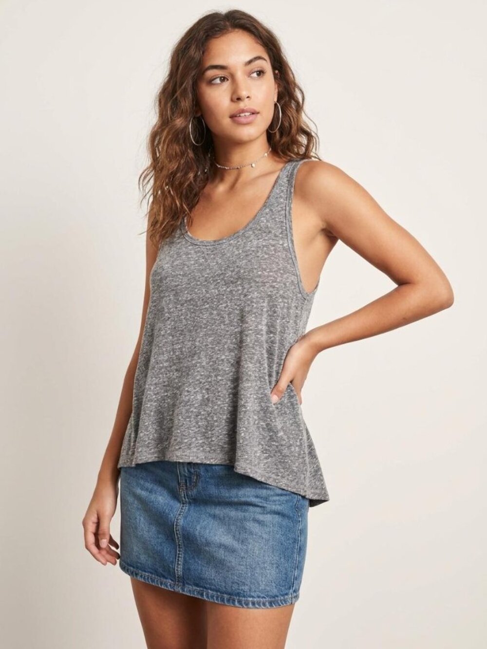 Abercrombie & Fitch Eve Tank Top Gray